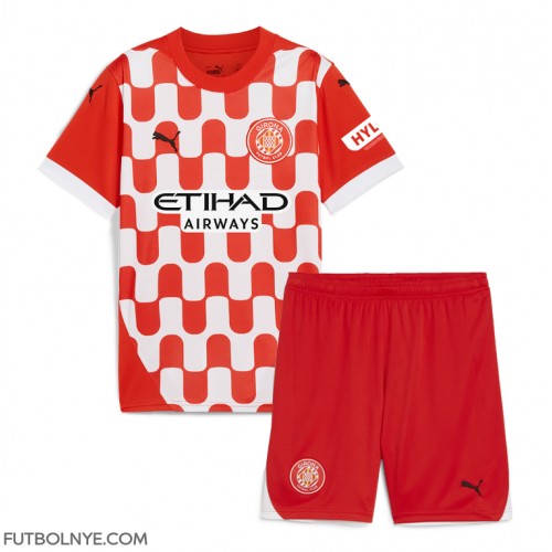 Camiseta Girona Primera Equipación para niños 2024-25 manga corta (+ pantalones cortos)